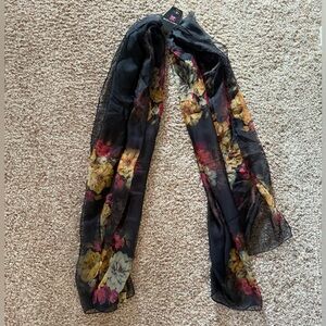 NWT!  Gorgeous Renshun Floral Silky Oblong Scarf!